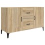 Aparador de madera de ingeniería roble Sonoma 100x36x60 cm de vidaXL, Aparadores - Ref: Foro24-812522, Precio: 96,64 €, Descu...