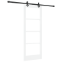 Puerta corredera  con juego de hardware 'ORKDAL'Blanco Madera Maciza y Cristal | Foro24.es | Tu tienda online para hogar, jardín y más Foro24.es