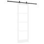Puerta Corredera  con Juego de Hardware 'ORKDAL'Blanco de Madera Sólida y Vidrio | Foro24.es | Tu tienda online para hogar, jardín y más Foro24.es