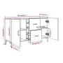 Aparador de madera de ingeniería roble Sonoma 100x36x60 cm de vidaXL, Aparadores - Ref: Foro24-812522, Precio: 95,71 €, Descu...