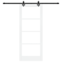 Puerta Corredera  con Juego de Hardware "ORKDAL" Blanco de Madera Sólida y Vidrio | Foro24.es | Tu tienda online para hogar, jardín y más Foro24.es