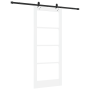 Puerta Corredera  con Juego de Hardware "ORKDAL" Blanco de Madera Sólida y Vidrio | Foro24.es | Tu tienda online para hogar, jardín y más Foro24.es
