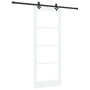 Puerta Corredera  con Juego de Hardware 'ORKDAL'Blanca de Madera Maciza y Vidrio | Foro24.es | Tu tienda online para hogar, jardín y más Foro24.es