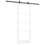 Puerta Corredera  con Juego de Hardware 'ORKDAL'Blanca de Madera Maciza y Vidrio | Foro24.es | Tu tienda online para hogar, jardín y más Foro24.es