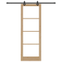 Puerta Deslizante  con Juego de Hardware "ORKDAL" de Madera Maciza y Vidrio | Foro24.es | Tu tienda online para hogar, jardín y más Foro24.es