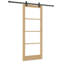Puerta Corrediza  con Kit de Hardware "ORKDAL" de Madera Maciza & Vidrio | Foro24.es | Tu tienda online para hogar, jardín y más Foro24.es