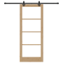 Puerta Corrediza  con Kit de Hardware "ORKDAL" de Madera Maciza & Vidrio | Foro24.es | Tu tienda online para hogar, jardín y más Foro24.es