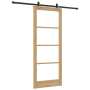 Puerta Corrediza  con Kit de Hardware "ORKDAL" de Madera Maciza & Vidrio | Foro24.es | Tu tienda online para hogar, jardín y más Foro24.es