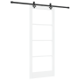 Puerta Corredera  con juego de hardware 'ORKDAL'blanca de madera sólida y vidrio | Foro24.es | Tu tienda online para hogar, jardín y más Foro24.es