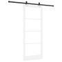 Puerta Corredera  con juego de hardware 'ORKDAL'blanca de madera sólida y vidrio | Foro24.es | Tu tienda online para hogar, jardín y más Foro24.es