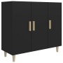 Schwarzes Sideboard aus Holzwerkstoff, 90 x 34 x 80 cm von vidaXL, Sideboards - Ref: Foro24-812493, Preis: 105,00 €, Rabatt: %