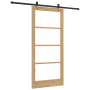 Puerta deslizante  con juego de hardware 'ORKDAL'Madera maciza y vidrio | Foro24.es | Tu tienda online para hogar, jardín y más Foro24.es