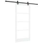 Puerta Corredera  con Set de Hardware 'ORKDAL'Blanca de Madera Sólida y Vidrio | Foro24.es | Tu tienda online para hogar, jardín y más Foro24.es