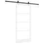 Puerta Corredera  con Set de Hardware 'ORKDAL'Blanca de Madera Sólida y Vidrio | Foro24.es | Tu tienda online para hogar, jardín y más Foro24.es