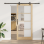 Puerta Deslizante  con Set de Hardware 'ORKDAL'Madera Sólida y Cristal | Foro24.es | Tu tienda online para hogar, jardín y más Foro24.es