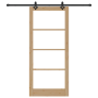 Puerta Deslizante  con Set de Hardware 'ORKDAL'Madera Sólida y Cristal | Foro24.es | Tu tienda online para hogar, jardín y más Foro24.es