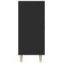 Black engineered wood sideboard 90x34x80 cm by vidaXL, Sideboards - Ref: Foro24-812493, Price: 105,00 €, Discount: %
