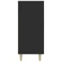 Black engineered wood sideboard 90x34x80 cm by vidaXL, Sideboards - Ref: Foro24-812493, Price: 102,66 €, Discount: %