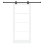 Puerta Deslizante  con Juego de Hardware 'ORKDAL'Blanca de Madera Sólida y Vidrio | Foro24.es | Tu tienda online para hogar, jardín y más Foro24.es