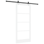 Puerta Deslizante  con Juego de Hardware 'ORKDAL'Blanca de Madera Sólida y Vidrio | Foro24.es | Tu tienda online para hogar, jardín y más Foro24.es