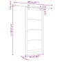 Puerta Deslizante  con Juego de Hardware 'ORKDAL'Blanca de Madera Sólida y Vidrio | Foro24.es | Tu tienda online para hogar, jardín y más Foro24.es