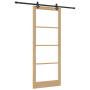 Puerta Deslizante con Juego de Hardware 'ORKDAL'de Madera Sólida y Vidrio | Foro24.es | Tu tienda online para hogar, jardín y más Foro24.es