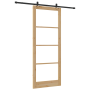 Puerta Deslizante con Juego de Hardware 'ORKDAL'de Madera Sólida y Vidrio | Foro24.es | Tu tienda online para hogar, jardín y más Foro24.es
