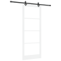 Puerta Deslizante  con Juego de Hardware 'ORKDAL'Blanco Madera Maciza y Vidrio | Foro24.es | Tu tienda online para hogar, jardín y más Foro24.es
