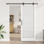 Puerta Deslizante  con Juego de Hardware 'ORKDAL'Blanco Madera Maciza y Vidrio | Foro24.es | Tu tienda online para hogar, jardín y más Foro24.es