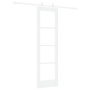 Juego de Puerta Corredera  con Juego de Hardware Blanco 61x198.5 cm Madera Sólida de Pino | Foro24.es | Tu tienda online para hogar, jardín y más Foro24.es
