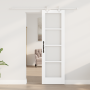 Juego de Puerta Corredera  con Juego de Hardware Blanco 61x198.5 cm Madera Sólida de Pino | Foro24.es | Tu tienda online para hogar, jardín y más Foro24.es