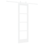 Juego de Puerta Corredera  con Juego de Hardware Blanco 61x198.5 cm Madera Sólida de Pino | Foro24.es | Tu tienda online para hogar, jardín y más Foro24.es
