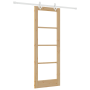 Puerta Corredera  con Juego de Hardware 73.5x198.5 cm Madera Maciza de Pino | Foro24.es | Tu tienda online para hogar, jardín y más Foro24.es