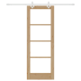 Puerta Corredera  con Juego de Hardware 73.5x198.5 cm Madera Maciza de Pino | Foro24.es | Tu tienda online para hogar, jardín y más Foro24.es