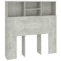 Mueble cabecero gris hormigón 100x19x103,5 cm de vidaXL, Cabeceros y pies de cama - Ref: Foro24-811848, Precio: 45,01 €, Desc...