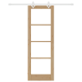 Conjunto de puerta corredera  con hardware 73.5x211 cm Madera sólida de pino | Foro24.es | Tu tienda online para hogar, jardín y más Foro24.es