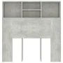 Betongraues Kopfteilmöbel 100x19x103,5 cm von vidaXL, Kopf- und Fußteile - Ref: Foro24-811848, Preis: 45,34 €, Rabatt: %