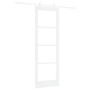 Puerta Deslizante  con Juego de Hardware Blanco 73.5x211 cm de Madera Maciza de Pino | Foro24.es | Tu tienda online para hogar, jardín y más Foro24.es