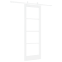Puerta Deslizante  con Juego de Hardware Blanco 73.5x211 cm de Madera Maciza de Pino | Foro24.es | Tu tienda online para hogar, jardín y más Foro24.es