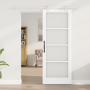 Puerta Corredera con Juego de Hardware Blanco 78x202 cm Madera Maciza de Pino | Foro24.es | Tu tienda online para hogar, jardín y más Foro24.es