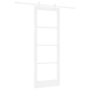 Puerta Deslizante con Juego de Hardware Blanco 78x211 cm Madera Maciza de Pino | Foro24.es | Tu tienda online para hogar, jardín y más Foro24.es