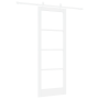 Puerta Deslizante con Juego de Hardware Blanco 78x211 cm Madera Maciza de Pino | Foro24.es | Tu tienda online para hogar, jardín y más Foro24.es