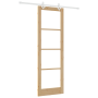 Juego de Puerta Corredera  con Juego de Hardware 78x232 cm de Madera Maciza de Pino | Foro24.es | Tu tienda online para hogar, jardín y más Foro24.es