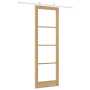 Juego de Puerta Corredera  con Juego de Hardware 78x232 cm de Madera Maciza de Pino | Foro24.es | Tu tienda online para hogar, jardín y más Foro24.es