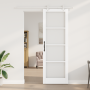 Puerta Deslizante  con Juego de Hardware Blanca 78x232 cm de Madera Sólida de Pino | Foro24.es | Tu tienda online para hogar, jardín y más Foro24.es