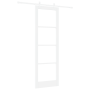 Puerta Deslizante  con Juego de Hardware Blanca 78x232 cm de Madera Sólida de Pino | Foro24.es | Tu tienda online para hogar, jardín y más Foro24.es