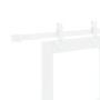 Puerta Corredera  con Juego de Accesorios Blanca 83x202 cm de Madera Maciza de Pino | Foro24.es | Tu tienda online para hogar, jardín y más Foro24.es