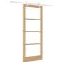 Puerta Corredera  con Juego de Herrajes 83x211 cm Madera Maciza de Pino | Foro24.es | Tu tienda online para hogar, jardín y más Foro24.es