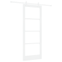 Juego de puerta deslizante  con juego de hardware Blanco 83x211 cm Madera sólida de Pino | Foro24.es | Tu tienda online para hogar, jardín y más Foro24.es