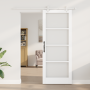 Juego de puerta deslizante  con juego de hardware Blanco 83x211 cm Madera sólida de Pino | Foro24.es | Tu tienda online para hogar, jardín y más Foro24.es